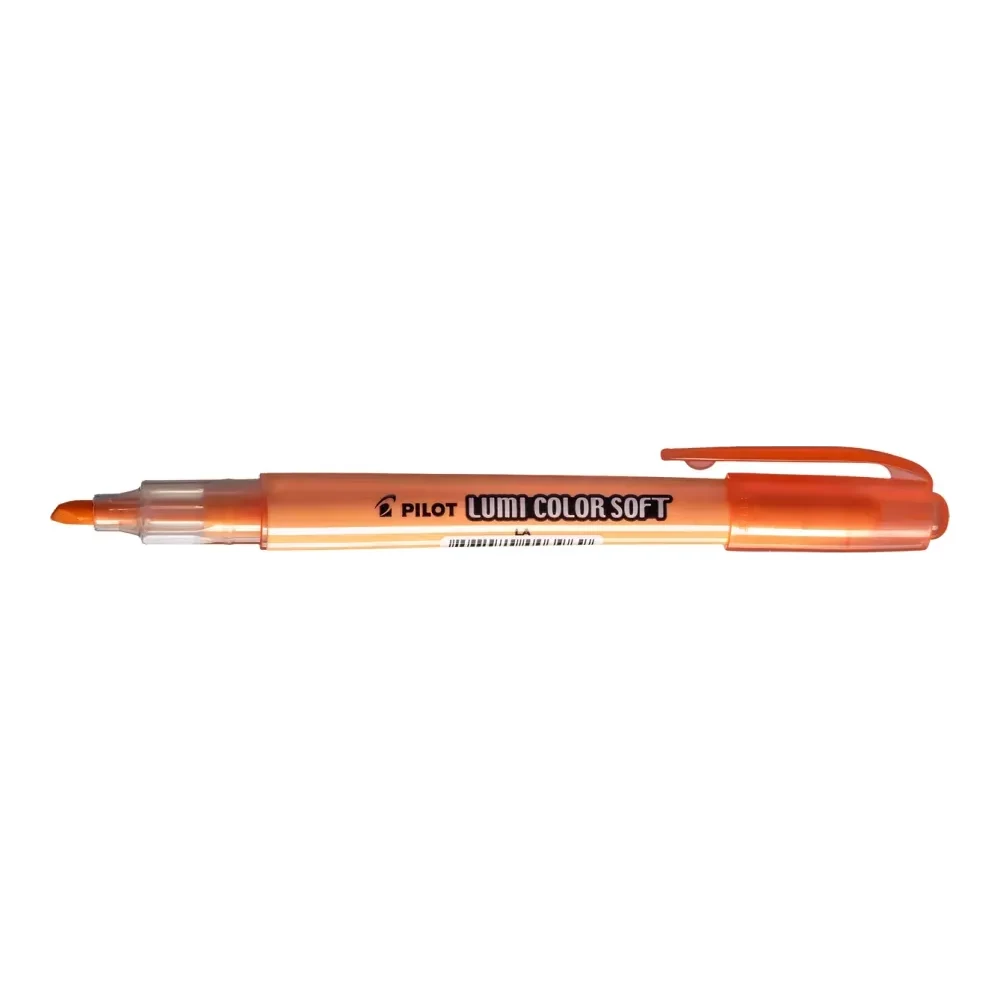 Marca texto Pilot Lumi Color Soft laranja pastel