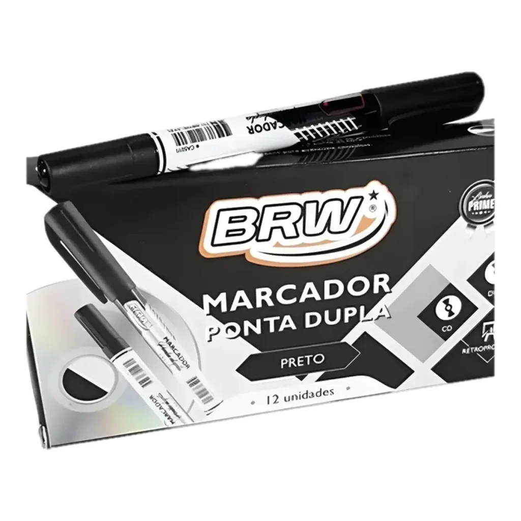 Marcador para CD e DVD BRW preto CA5001