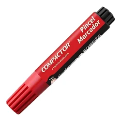 Marcador Permanente Compactor Vermelho — H&H Suprimentos Corporativos