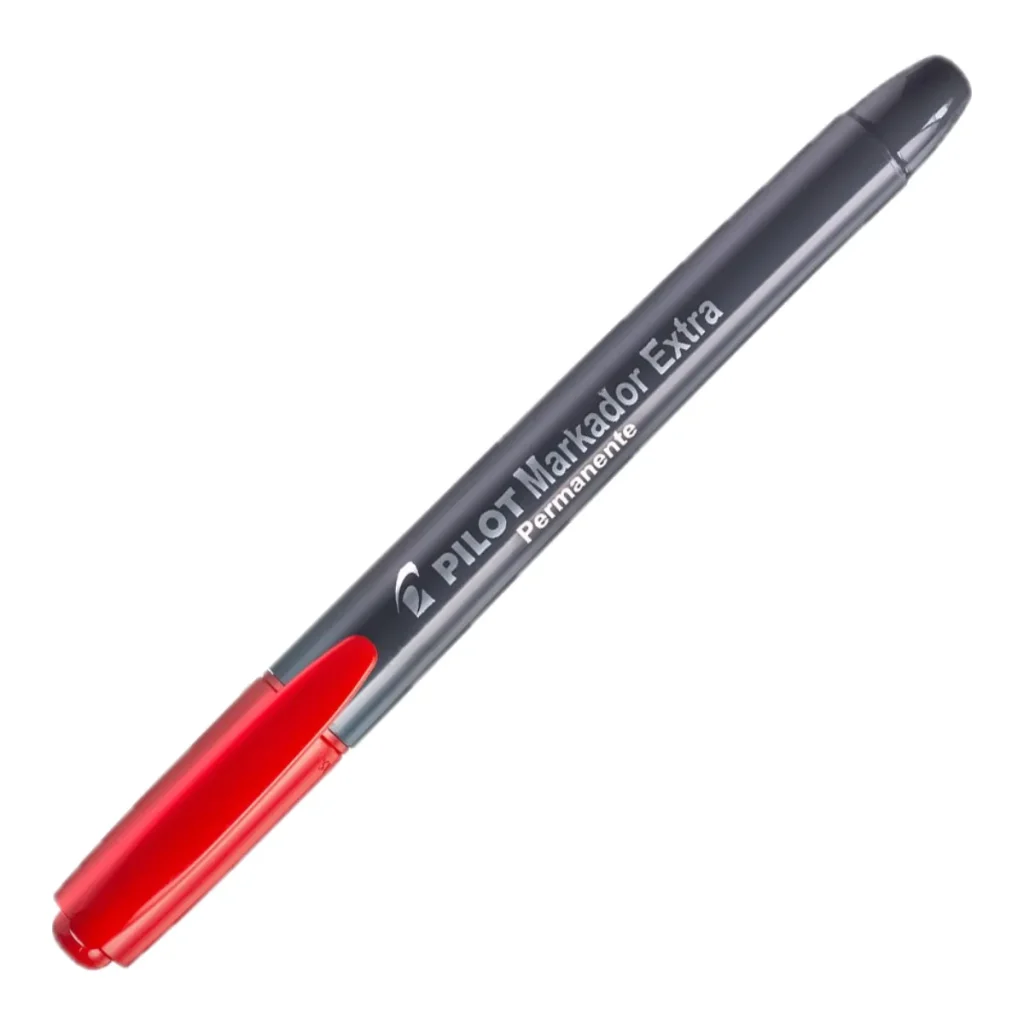 Marcador permanente Pilot extra 4.0 redondo vermelho