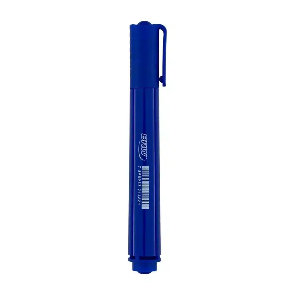 Marcador permanente recarregável azul BRW CA7001