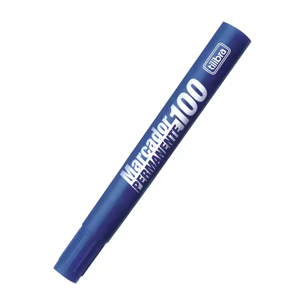 Marcador permanente Tilibra 100 azul