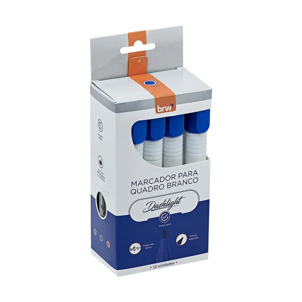 Marcador para quadro branco BRW dashlight azul