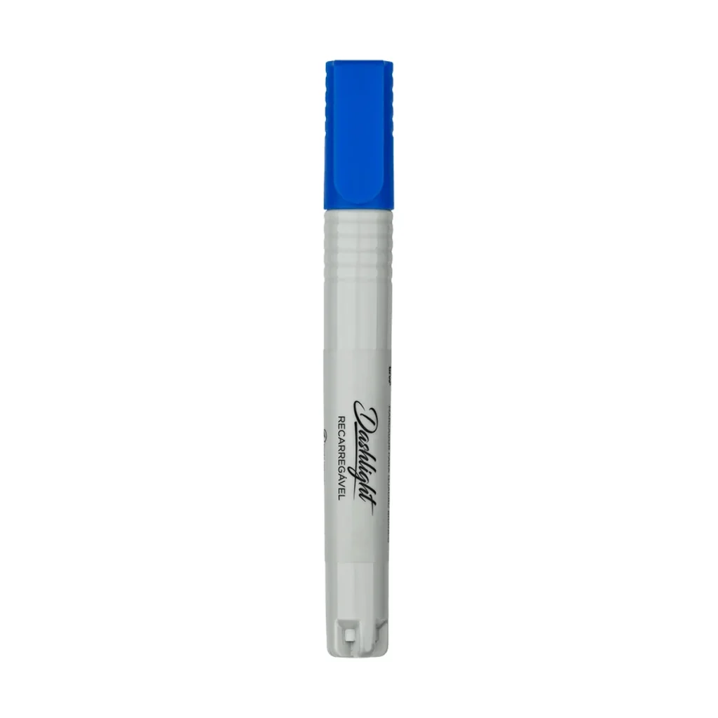 Marcador para quadro branco BRW dashlight recarregável azul CA6201