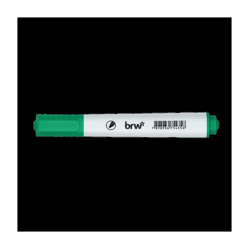 Marcador para quadro branco BRW verde CA3004 (ponta redonda)