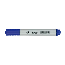 Marcador para Quadro Branco Recarregável BRW Azul Ponta Redonda CA6001 — H&H Suprimentos Corporativos