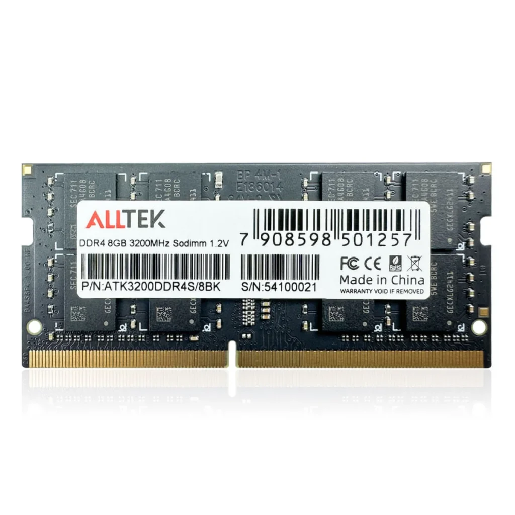 Memória Alltek IN 8 GB DDR4 3200 MHz CL22 para Notebook ATK3200DDR4S/8
