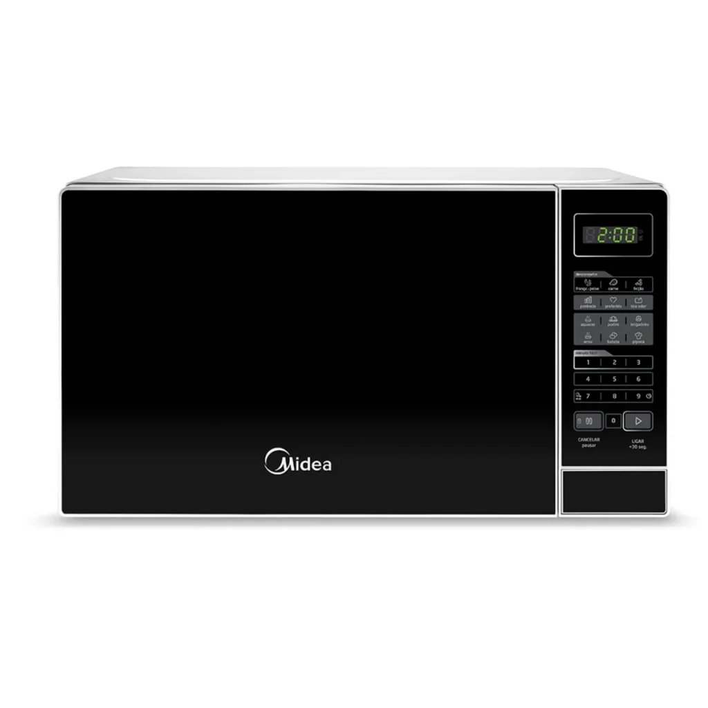Micro-ondas midea mras 20 litros branco e preto