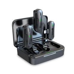 Microfone de Lapela Hrebos Clip Voice S Pro Duplo IF-207 Lightning — H&H Suprimentos Corporativos