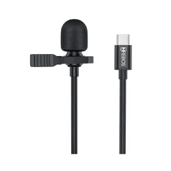 Microfone de Lapela Hrebos HD USB-C IF 031 — H&H Suprimentos Corporativos