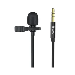 Microfone de Lapela Hrebos HS-030 P3 com Fio — H&H Suprimentos Corporativos