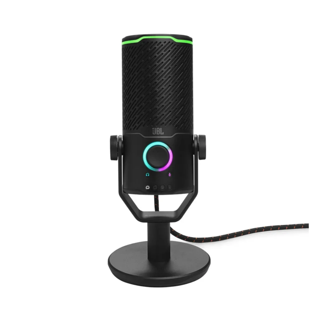 Microfone JBL quantum stream studio condensador USB-c com suporte