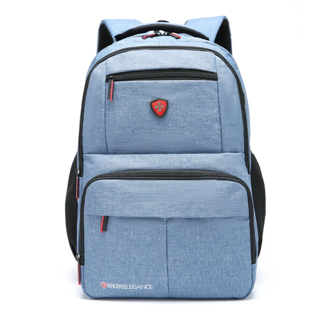 Mochila Kross Elegance corporate para notebook 15,6 polegadas com saída USB azul
