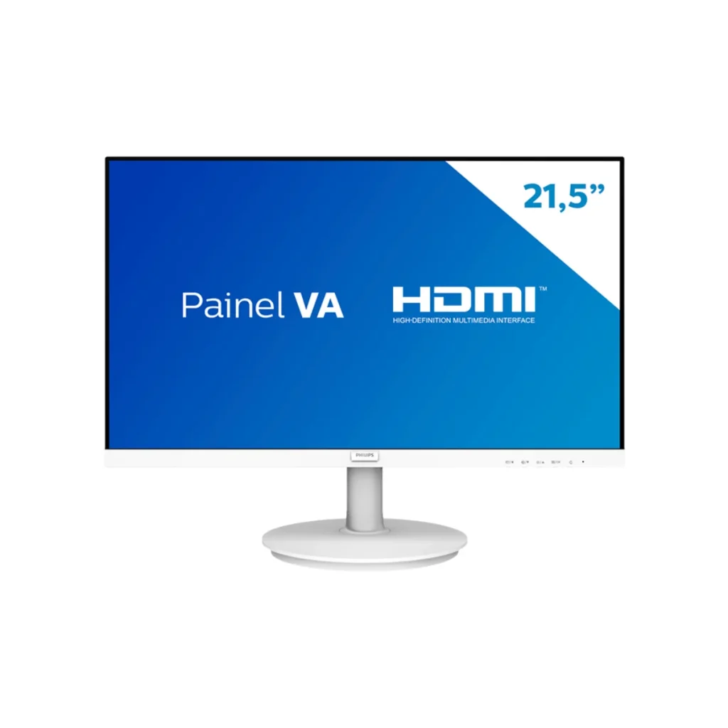 Monitor Philips 221V8LW 21,5" full HD wva 75Hz hdmi vga branco