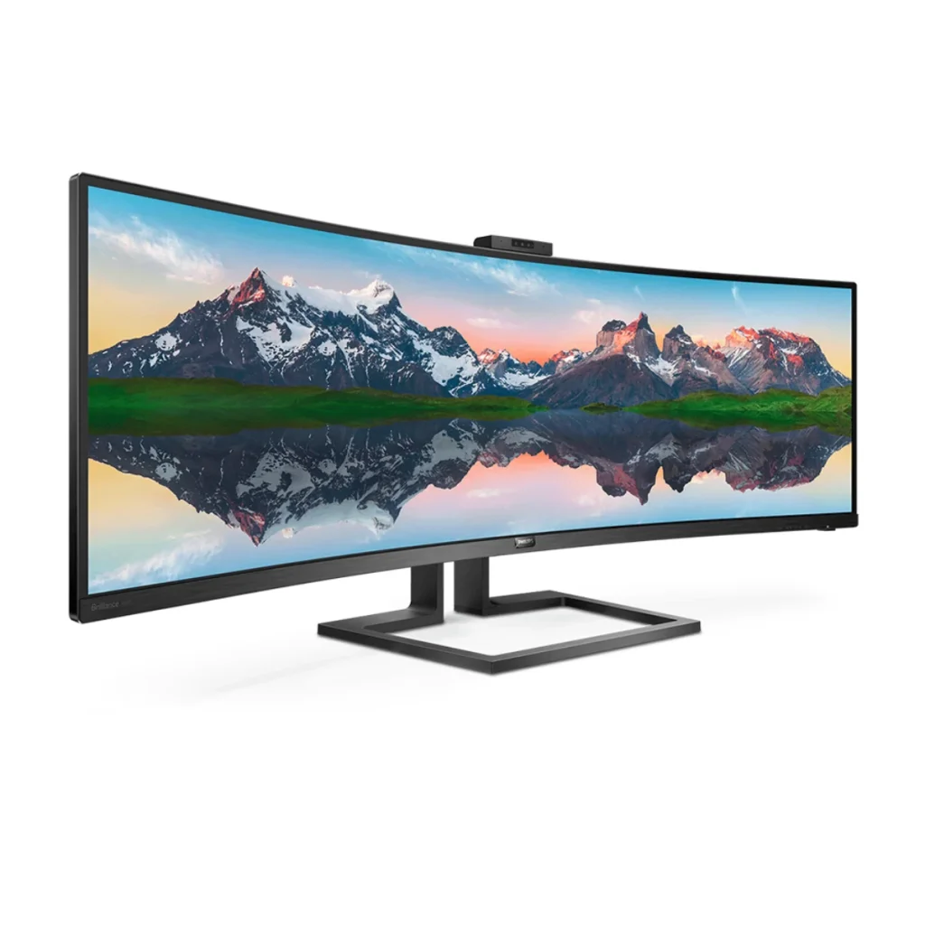Monitor Philips 499P9H 49" superwide curvo 32:9 webcam USB-c