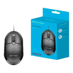 Mouse Óptico com Fio Multilaser Classic Full Black USB — H&H Suprimentos Corporativos