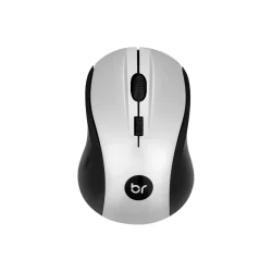 Mouse Sem Fio Bright 0205 1600 DPI Preto e Prata — H&H Suprimentos Corporativos