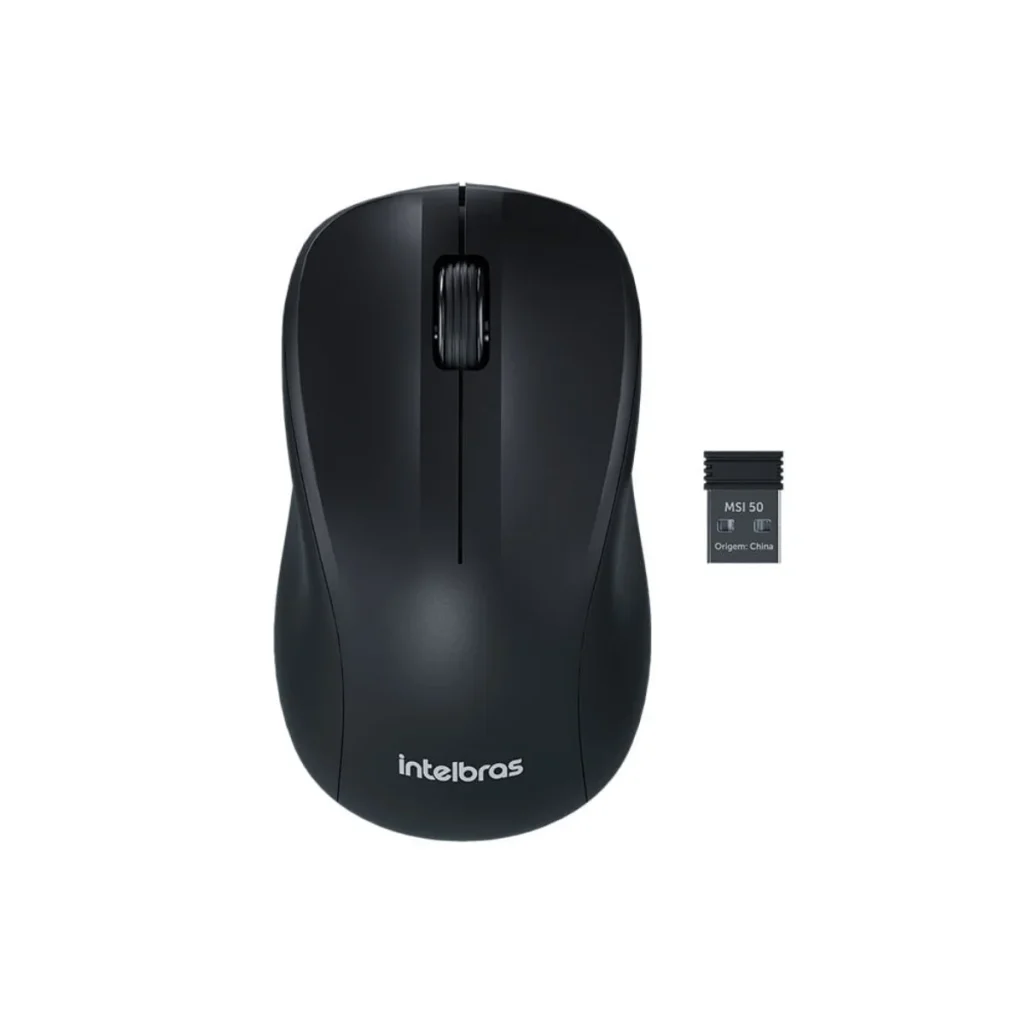 Mouse sem fio Intelbras msi 50 2,4 ghz preto