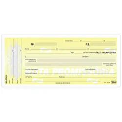 Nota Promissória Grande Tilibra 50 Folhas (21,4 x 9,3 cm) — H&H Suprimentos Corporativos