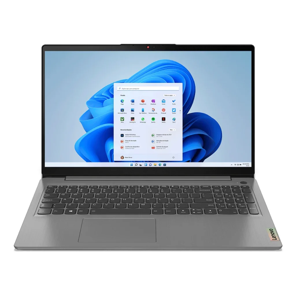 Notebook Lenovo ideapad 3i 82MD0010BR intel core i3 8GB SSD 256GB 15,6" full HD