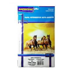 Papel Fotográfico Glossy Autoadesivo Premium 130 g A4 (20 Folhas) — H&H Suprimentos Corporativos