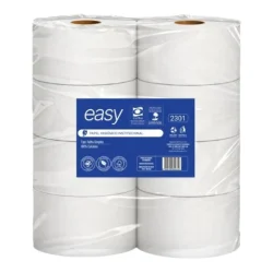 Papel Higiênico Institucional Easy Folha Simples 100% Celulose Fardo com 8 Rolos de 200 m — H&H Suprimentos Corporativos