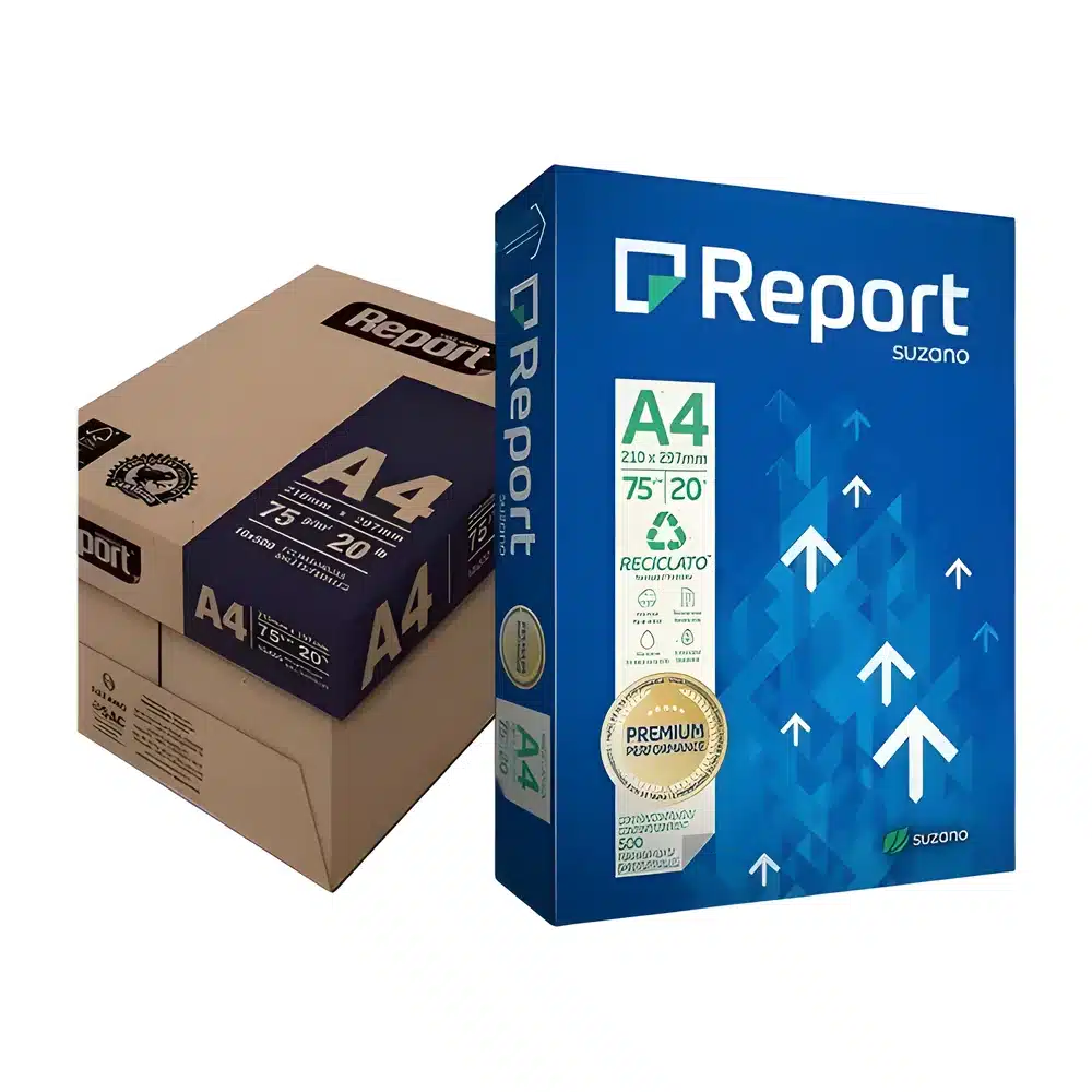 Papel Report reciclado A4 (resma com 500 folhas)