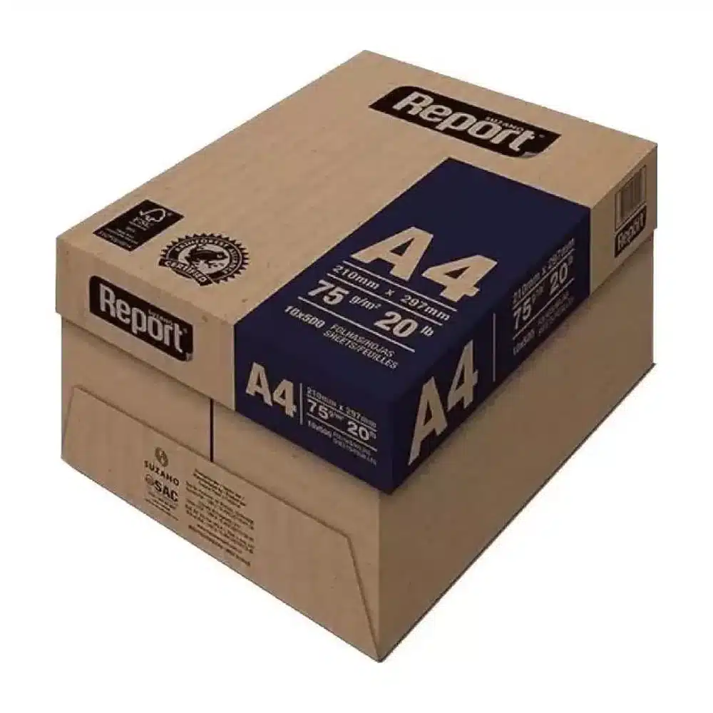 Papel sulfite Report A4 75 g/m² (resma com 500 folhas)