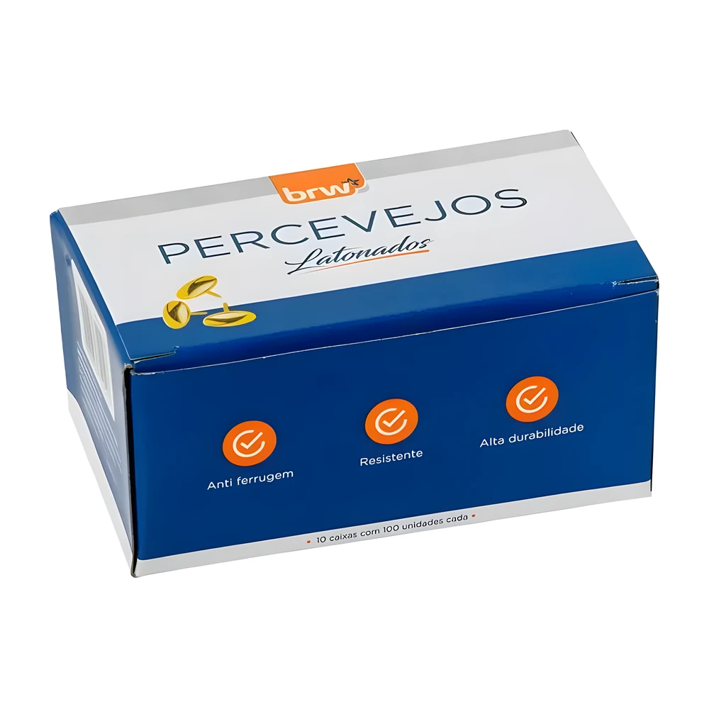 Percevejo latonado BRW PV0100 (caixa com 100)