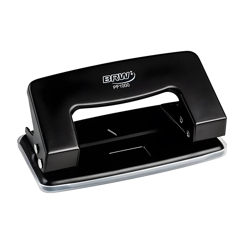 Perfurador de papel metal 2 furos BRW PF1000 (até 10 folhas)