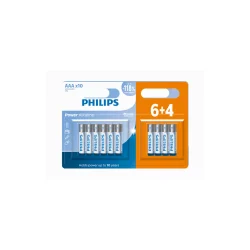 Pilha Alcalina AAA Philips LR03P10BP com 10 Unidades — H&H Suprimentos Corporativos