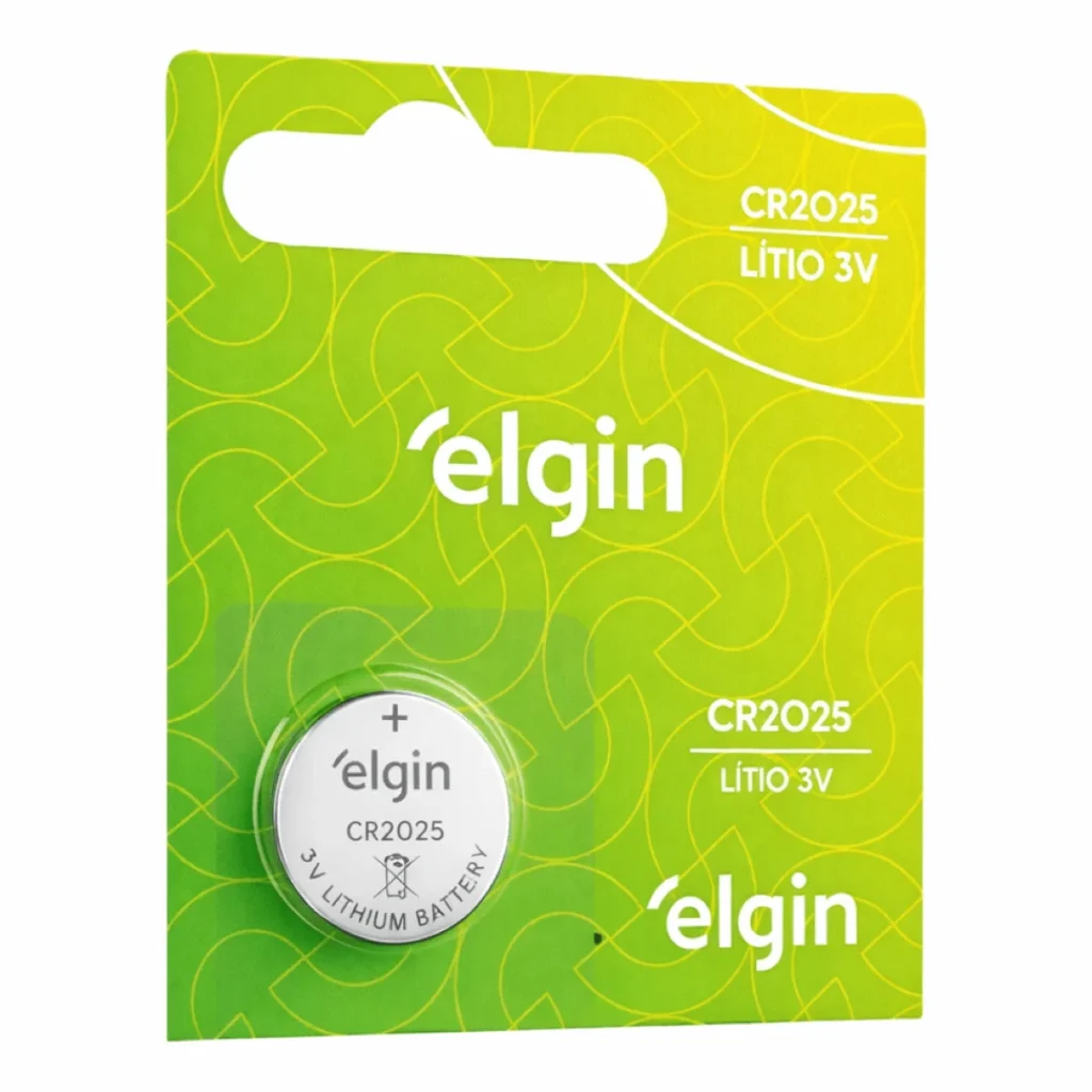 Pilha de lítio Elgin CR2025 3 v unidade