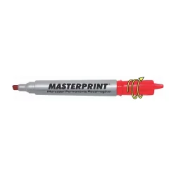 Pincel Marcador Permanente MasterPrint MP616 Vermelho — H&H Suprimentos Corporativos