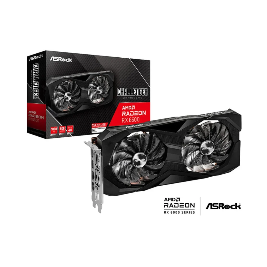 Placa de vídeo asrock radeon rx 6600 challenger d 8 GB GDDR6 128 bits