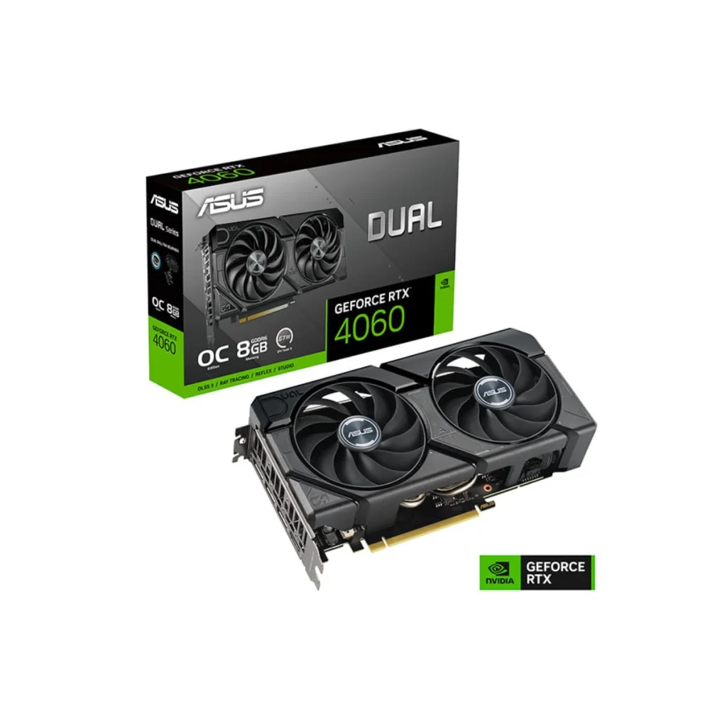 Placa de vídeo asus dual geforce rtx 4060 evo oc edition 8 GB GDDR6 128 bits...