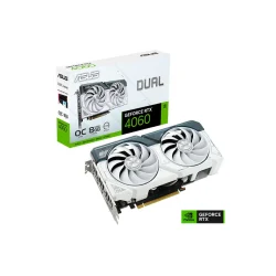 Placa de Vídeo ASUS Dual GeForce RTX 4060 OC Edition 8 GB GDDR6 128 Bits DUAL-RTX4060-O8G-W — H&H Suprimentos Corporativos