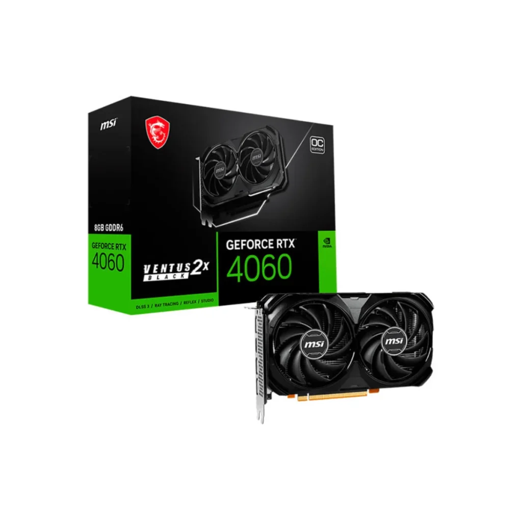 Placa de vídeo msi geforce rtx 4060 ventus 2X oc 8 GB GDDR6 128 bits