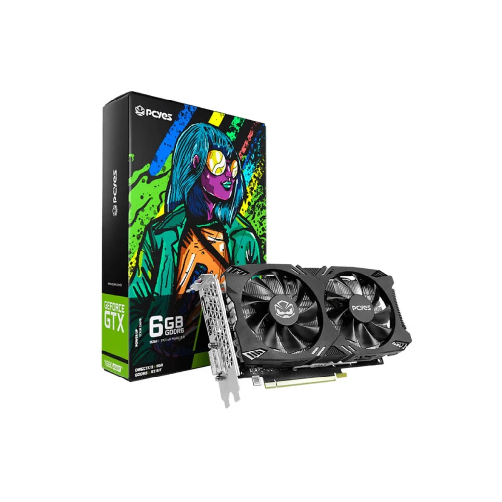 Placa de vídeo pcyes geforce gtx 1660 Super 6GB GDDR6 192 bits dual fan