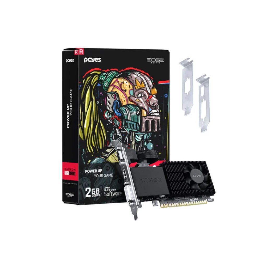 Placa de vídeo pcyes radeon R5 220 2GB DDR3 64 bits low profile PPER5DR3LPBR