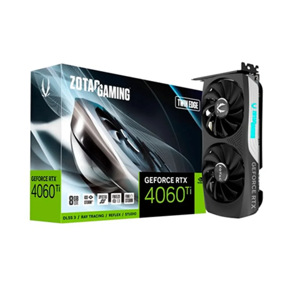 Placa de vídeo zotac geforce rtx 4060 ti twin edge 8GB 128 bits
