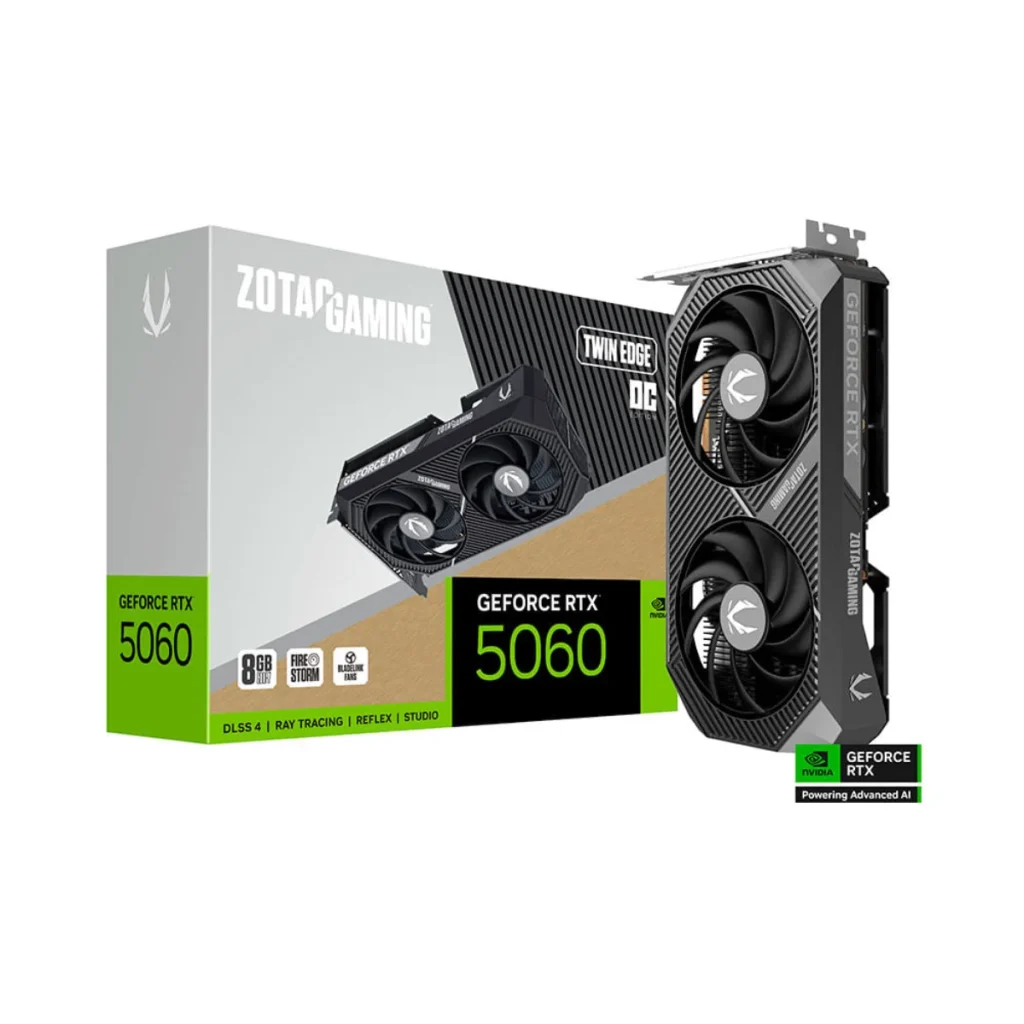 Placa de vídeo zotac geforce rtx 5060 twin edge oc 8GB GDDR7