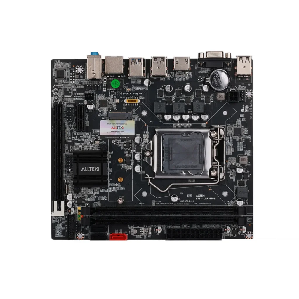Placa-mãe Alltek B75 lga 1155 DDR3 micro ATX hdmi vga
