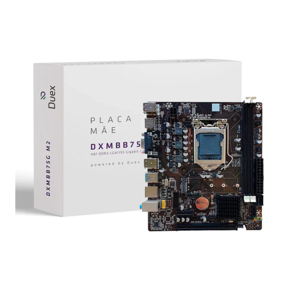 Placa-mãe duex DXMBB75G M.2 lga 1155 DDR3 micro ATX