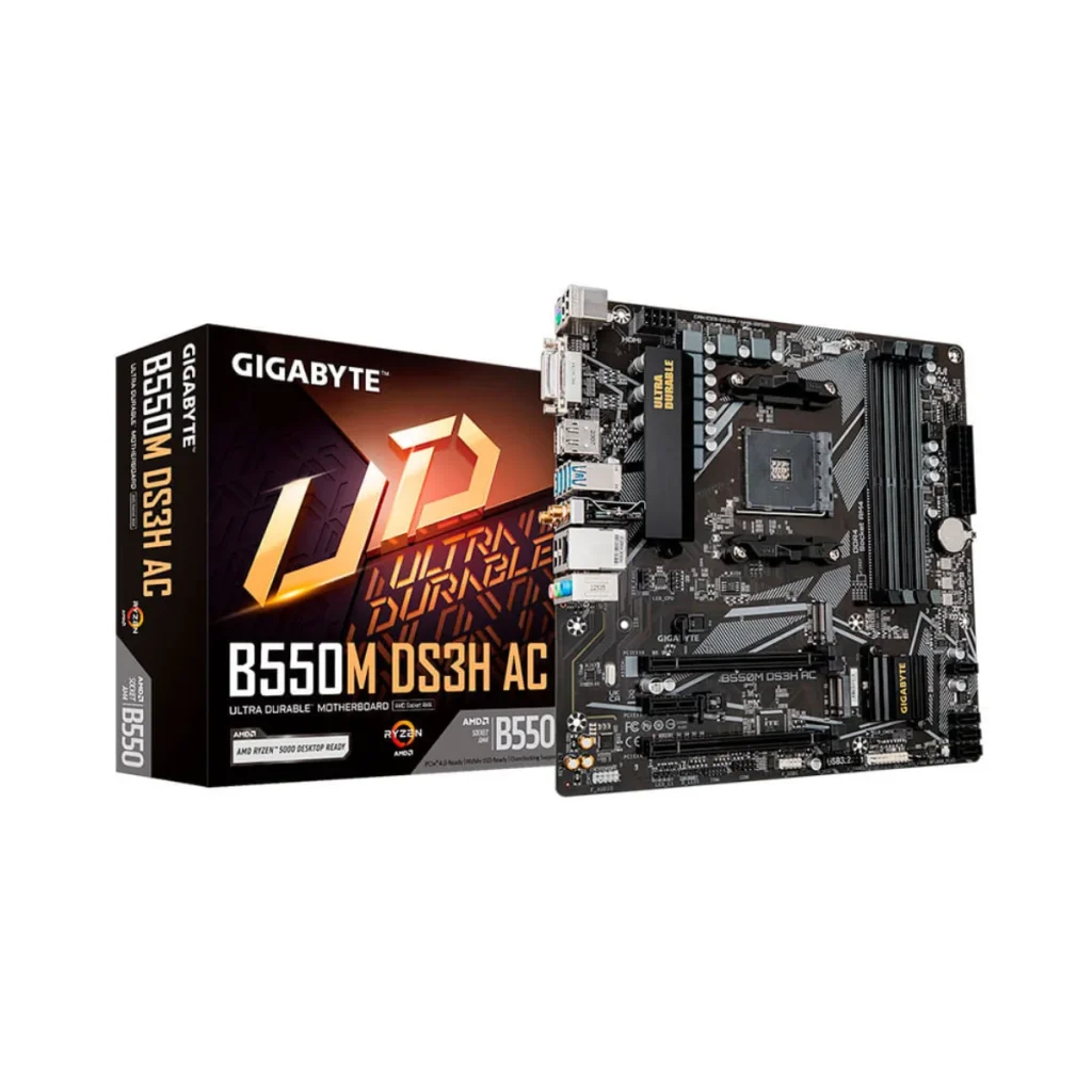 Placa-mãe gigabyte B550M DS3H (rev. 1.7) AM4 DDR4 micro ATX