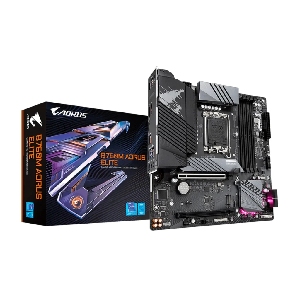Placa-mãe gigabyte B760M aorus elite lga 1700 DDR5 micro ATX
