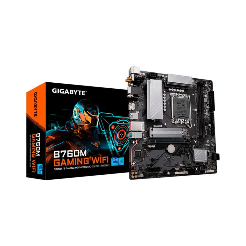 Placa-mãe gigabyte B760M gaming WI-FI lga 1700 DDR5 micro ATX 2 slots
