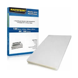 Plástico para Plastificação A4 Masterprint 125 micras (100 folhas) — H&H Suprimentos Corporativos