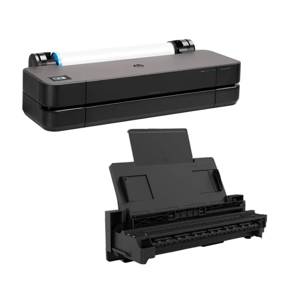 Plotter HP designjet T250 5HB06A 24 polegadas com bandeja de papel