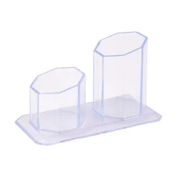 Porta Canetas e Clipes Maxcril Cristal 2 em 1 — H&H Suprimentos Corporativos