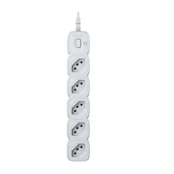 Protetor Eletrônico Intelbras EPE 2005 5 Tomadas Cabo 1 m Bivolt Branco — H&H Suprimentos Corporativos
